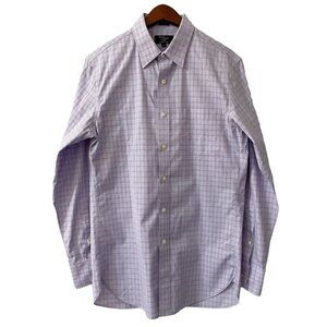 J. Crew Factory Thompson Purple 80's 2-Ply Button Up Shirt Men's Size Small